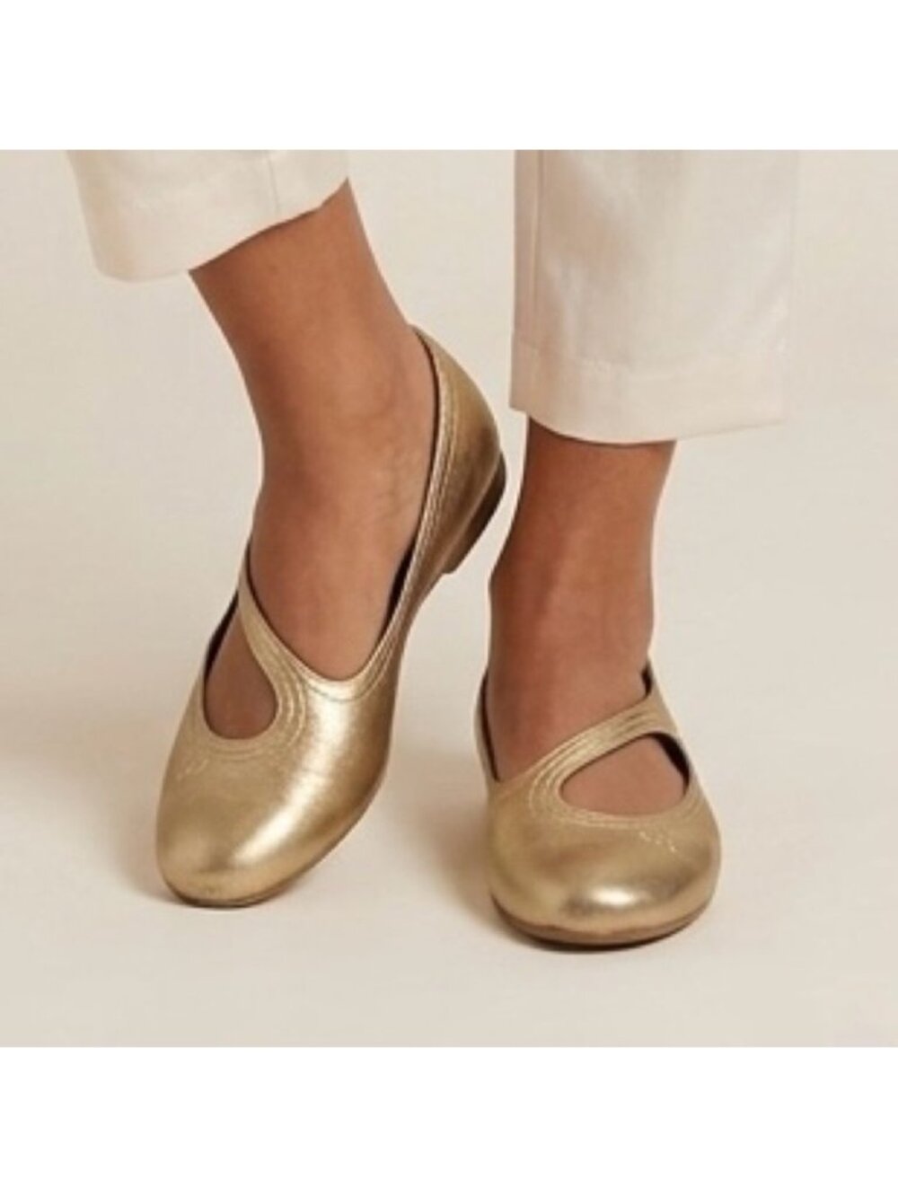 Vintage Y2K Puma Bronzy Gold Ballet Sneaker Flats - 7US